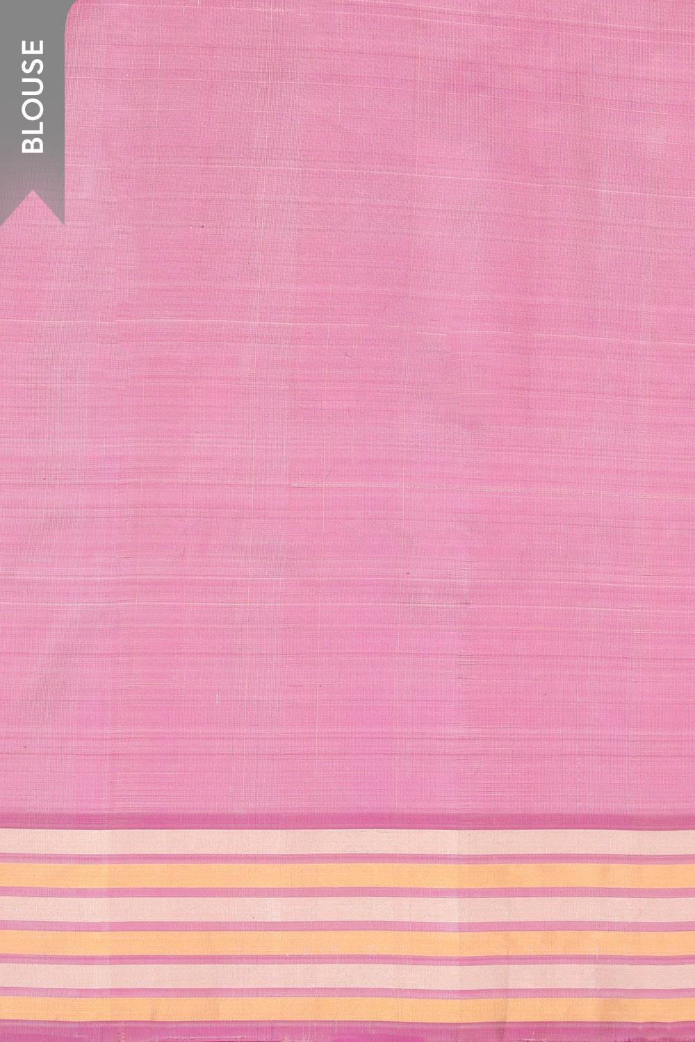 Pink Woven Soft Pure Silk Saree