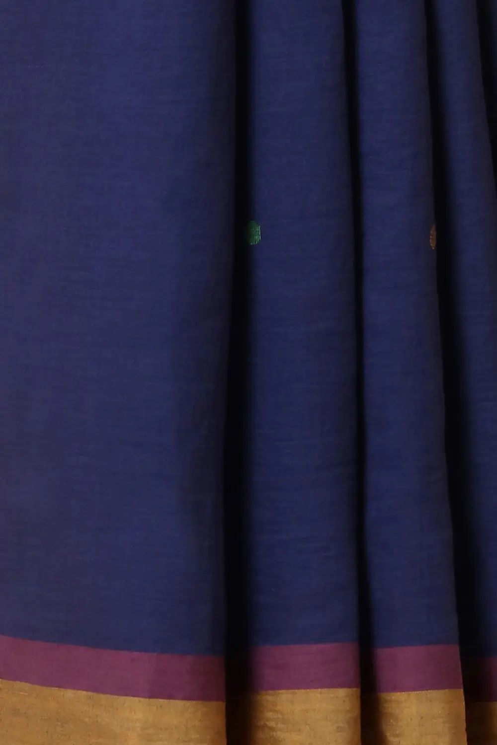 Blue Cotton Pure Khadi Jamdani Saree